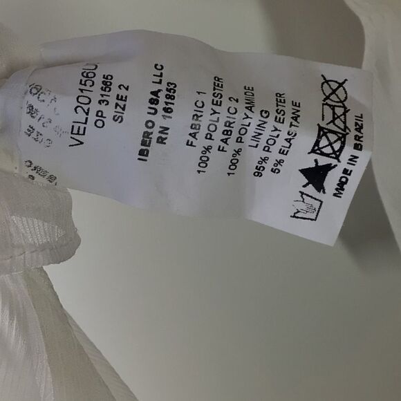 PatBo White Cutout Lace-Trim Linen V-Neck Maxi Dress – Women’s Designer Dress - Picture 9 of 16